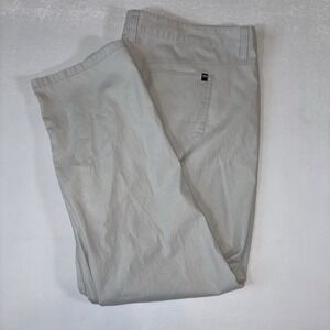 TravisMathew Pants Mens 42x30 Gray Tencel Cotton Stretch Straight Golf Chino
